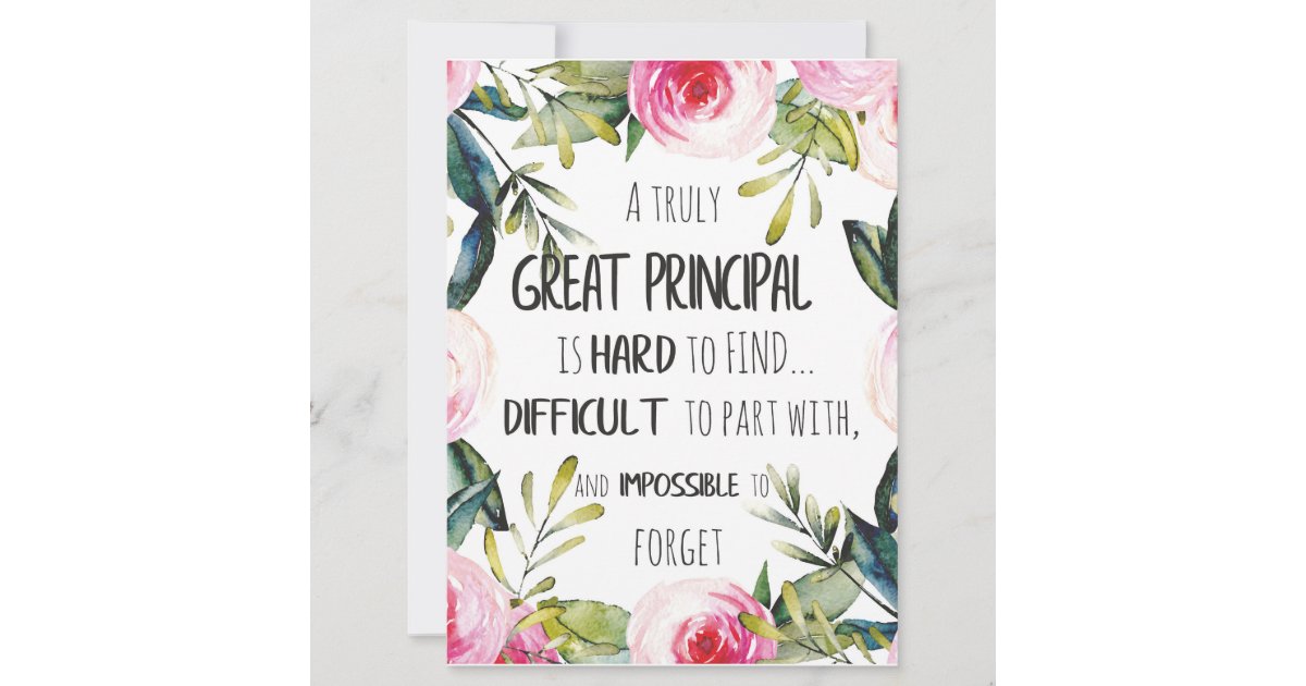 thank you card for principal