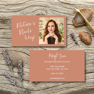 Principal Artisan Terracotta Portrait Photo Logo Business Card