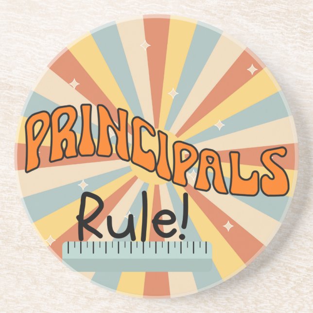 Principal Coasters, Retro Coasters for Principal (Front)