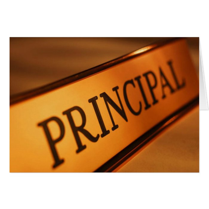 Principal Day Card