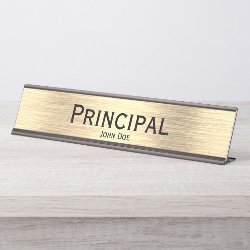 Principal Desk Name Plate