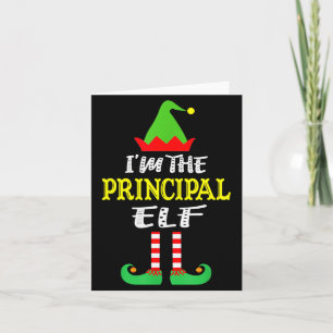 Principal Elf Matching Family Group Christmas Card