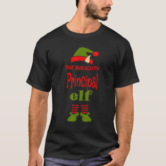 PRINCIPAL Elf Naughty Christmas Matching Pajama Pa T-Shirt