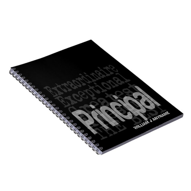 Principal Extraordinaire CUSTOM Notebook (Right Side)