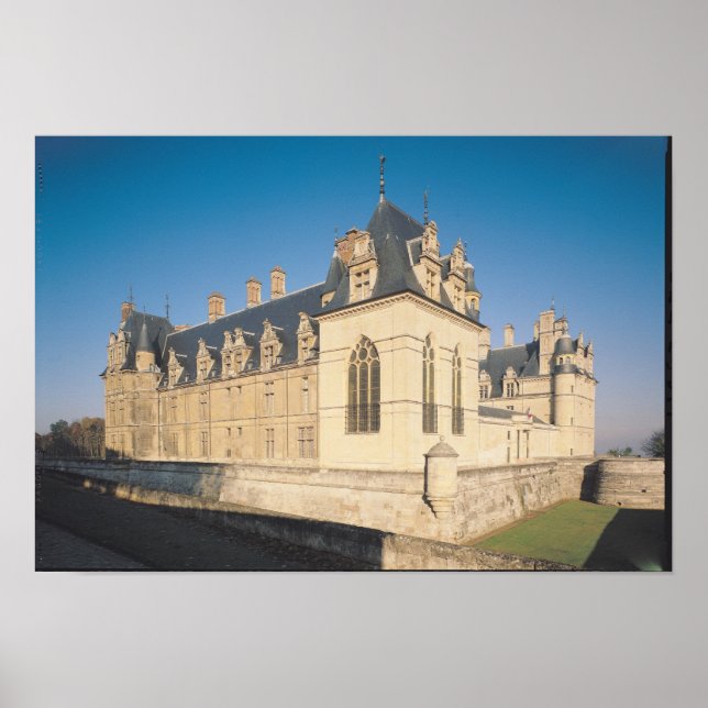 Principal facade and the south facade poster (Front)