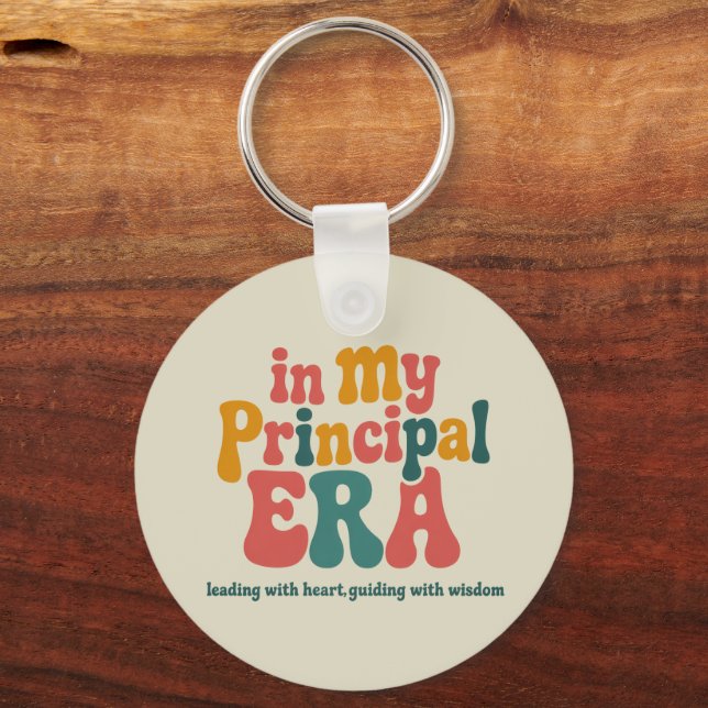 Principal Gifts in My Principal Era Back To School Keychain (Front)