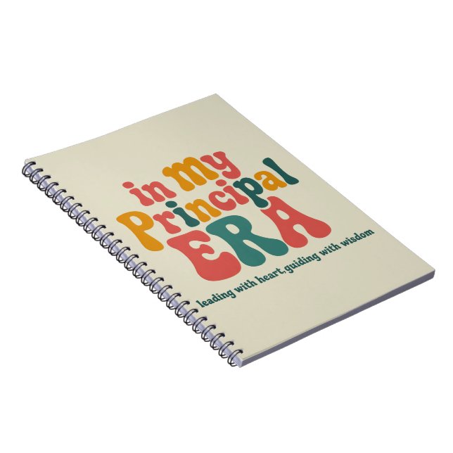 Principal Gifts in My Principal Era Back To School Notebook (Right Side)