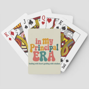 Principal Gifts in My Principal Era Back To School Poker Cards