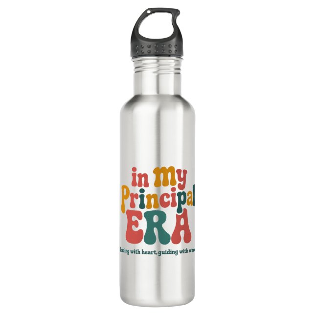 Principal Gifts in My Principal Era Back To School Stainless Steel Water Bottle (Front)