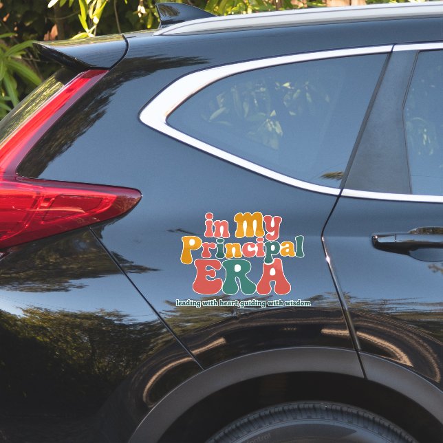 Principal Gifts in My Principal Era Back To School Sticker (Car Side)