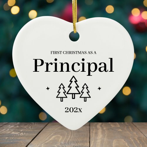 Principal New Job First Christmas Ornament