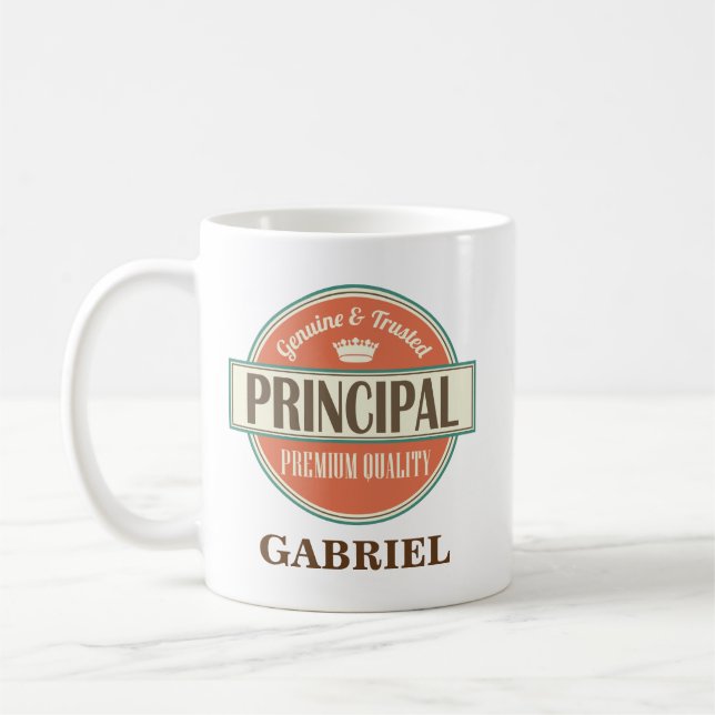 Principal Personalized Office Mug Gift (Left)