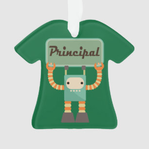 Principal Retro Robot Holiday Ornament