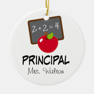 Principal School Ornament Personalized Gift