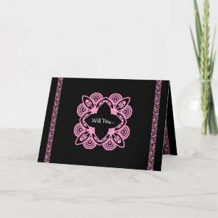 PRINCIPAL SPONSOR Invite - Pink & Black Art Deco