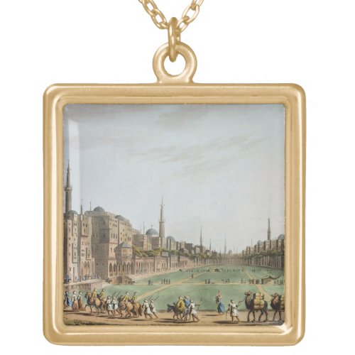 Principal Square in Grand Cairo with Murad Beys Gold Plated Necklace