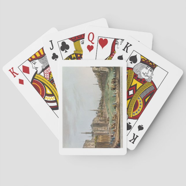 Principal Square in Grand Cairo, with Murad Bey's Poker Cards (Back)