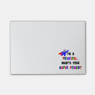 Principal Super Power custom design Post-it Notes