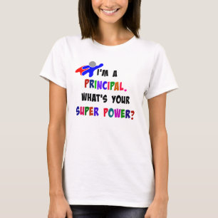 Principal Superhero Humor T-Shirt