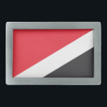Principality of Sealand Flag Belt Buckle<br><div class="desc">Patriotic flag of Principality of Sealand.</div>