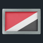 Principality of Sealand Flag Belt Buckle<br><div class="desc">Patriotic flag of Principality of Sealand.</div>