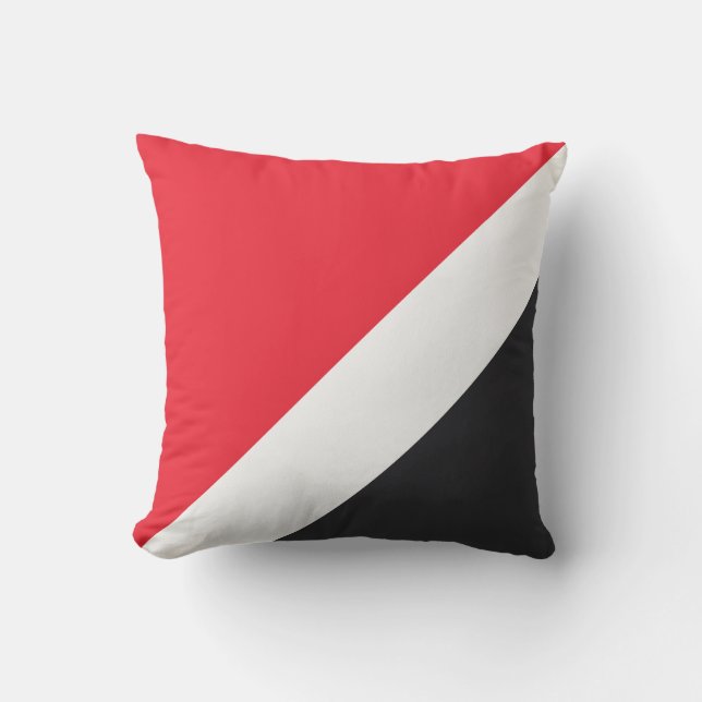 Principality of Sealand Flag Throw Pillow (Front)