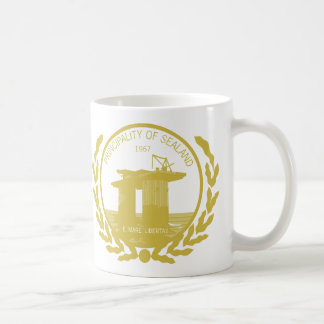 principality of sealand seal crest coffee mug
