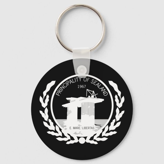 principality of sealand seal crest keychain (Front)