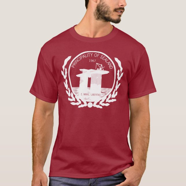 principality of sealand seal crest T-Shirt (Front)