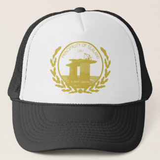 principality of sealand seal crest trucker hat