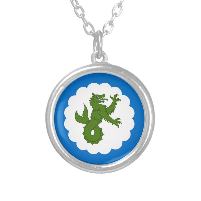 Principality of the Mists Populace Badge Silver Plated Necklace (Front)