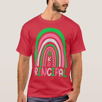 Principals cute rainbow aka principal funny  T-Shirt