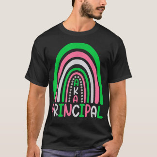 Principals cute rainbow aka principal funny  T-Shirt