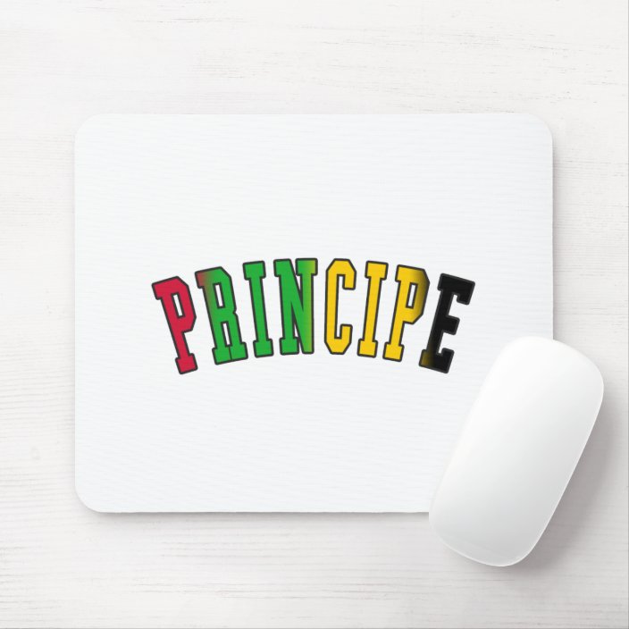 Principe in National Flag Colors Mouse Pad