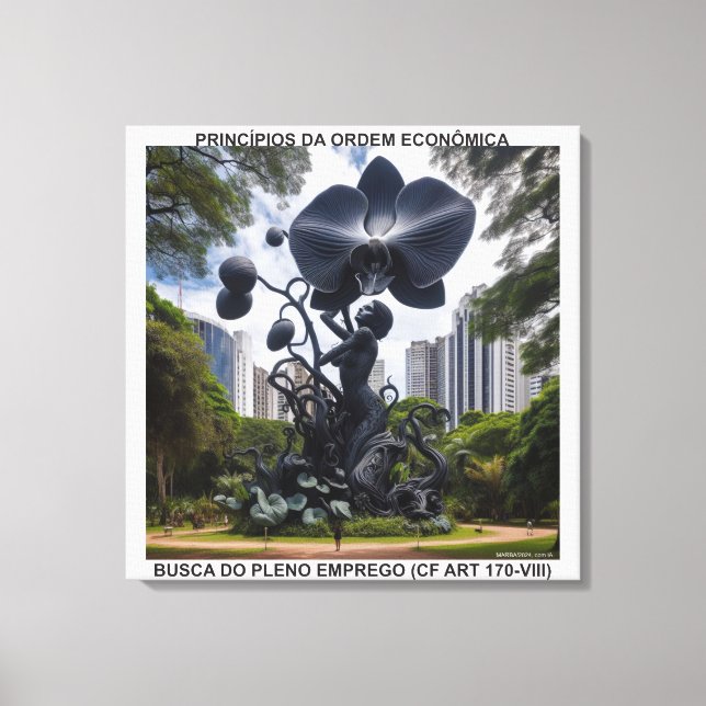 PRINCIPLES OF ECONOMIC ORDER - TENDED CANVES CANVAS PRINT (Front)