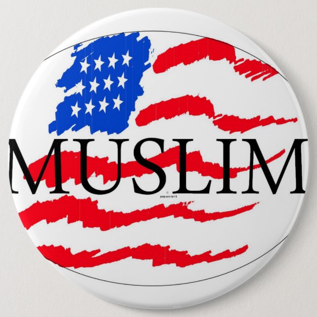 principles of life - muslim american button (Front)