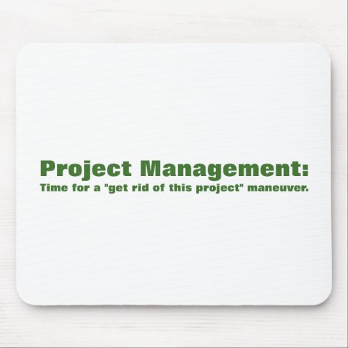 Principles of project management mouse pad