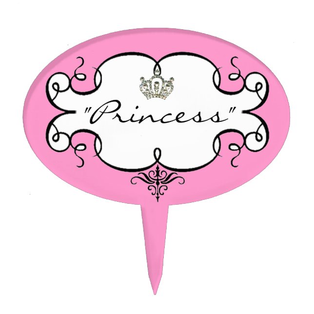 "Princss" Cake Top Topper (Front)