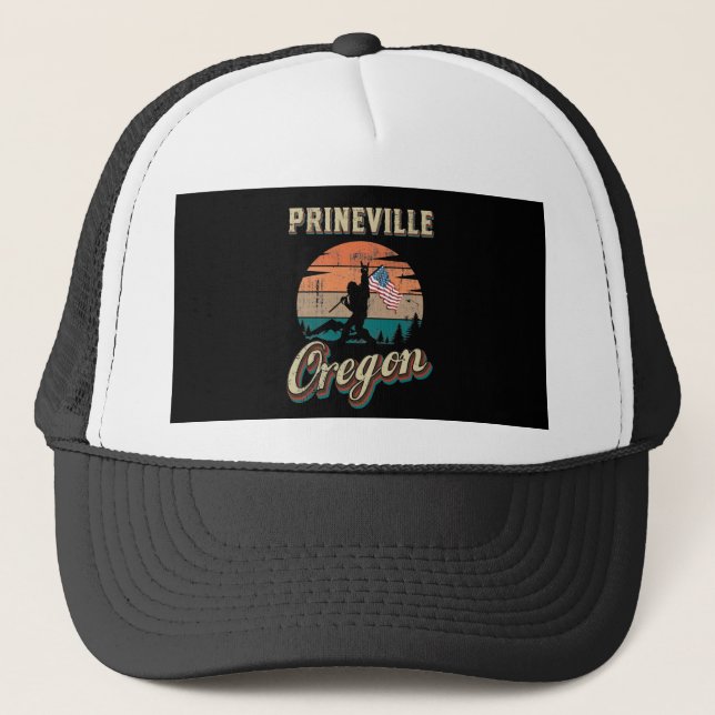 Prineville Oregon Trucker Hat (Front)
