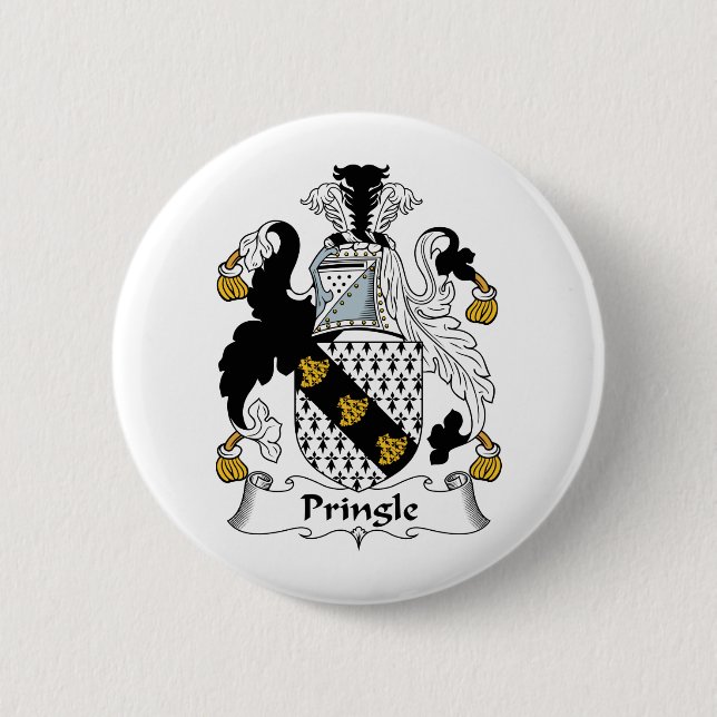 Pringle Family Crest Pinback Button (Front)