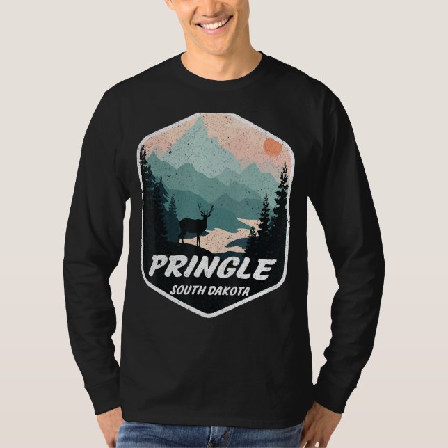 Pringle South Dakota Sd Mountains Hike Hiking Souv T-Shirt (Front)