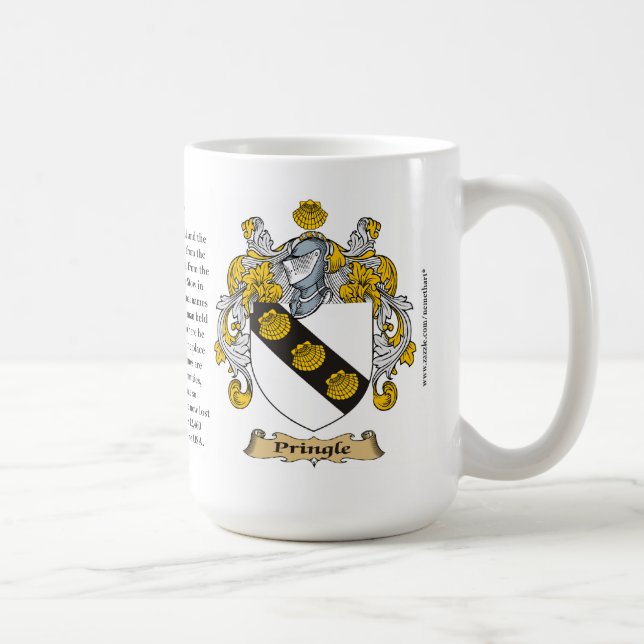Pringle, the Origin, the Meaning and the Crest Coffee Mug (Right)