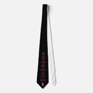 Prink Ribbon Necktie