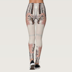 print all over PINK SNOW QUEEN LEGGINGS