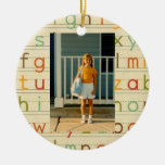Print Alphabet First Day Of School All Occasion Ceramic Ornament at Zazzle
