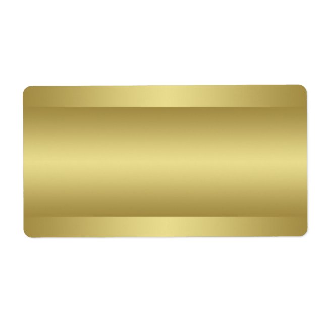 Print at Home Gold Tone Address Label (Front)