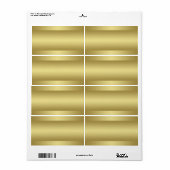 Print at Home Gold Tone Address Label (Full Sheet)
