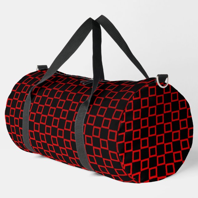 Print Cut Sew Bag black and red  modern design (Left Corner)