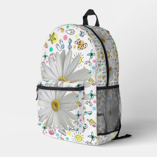 Print Cut Sew Bag Floral White Daisy