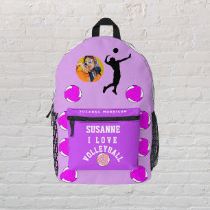 Print Cut Sew Bag, PACKBACK ROSE FUCHSIA Printed Backpack